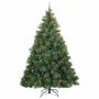 Árbol de Navidad artificial con 300 LED Verde 240 cm PE y PVC