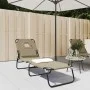 Tumbona plegable acero recubrimiento en polvo tela Oxford taupe de vidaXL, Tumbonas - Ref: Foro24-360179, Precio: 87,85 €, De...