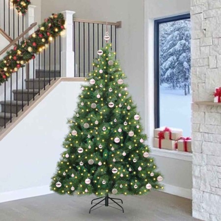 Árbol de Navidad artificial con 300 LED Verde 240 cm PE y PVC en Arboles de navidad | Comprar online en Foro24