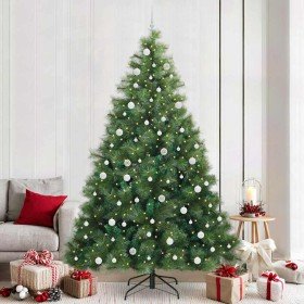 Árbol de Navidad artificial con 300 LED Verde 240 cm PE y PVC