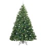 Árbol de Navidad artificial con 300 LED Verde 240 cm PE y PVC