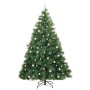 Árbol de Navidad artificial con 300 LED Verde 240 cm PE y PVC