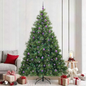 Árbol de Navidad artificial con 300 LED Verde 240 cm PE y PVC