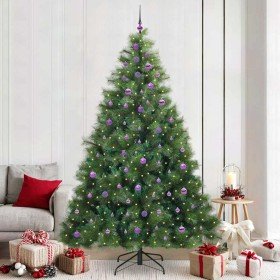 Árbol de Navidad artificial con 300 LED Verde 240 cm PE y PVC