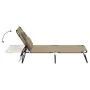 Tumbona plegable acero recubrimiento en polvo tela Oxford taupe de vidaXL, Tumbonas - Ref: Foro24-360179, Precio: 87,85 €, De...
