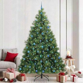 Árbol de Navidad artificial con 300 LED Verde 240 cm PE y PVC