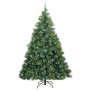 Árbol de Navidad artificial con 300 LED Verde 240 cm PE y PVC