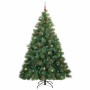 Árbol de Navidad artificial con 300 LED Verde 240 cm PE y PVC