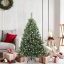 Árbol de Navidad artificial con 150 LED Verde 120 cm PE y PVC