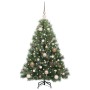 Árbol de Navidad artificial con 150 LED Verde 120 cm PE y PVC