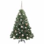 Árbol de Navidad artificial con 150 LED Verde 120 cm PE y PVC