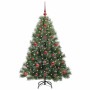 Árbol de Navidad artificial con 150 LED Verde 120 cm PE y PVC