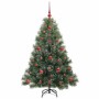 Árbol de Navidad artificial con 150 LED Verde 120 cm PE y PVC