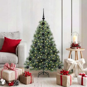Árbol de Navidad artificial con 150 LED Verde 120 cm PE y PVC