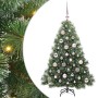 Árbol de Navidad artificial con 150 LED Verde 120 cm PE y PVC
