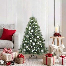 Árbol de Navidad artificial con 150 LED Verde 120 cm PE y PVC