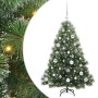 Árbol de Navidad artificial con 150 LED Verde 120 cm PE y PVC