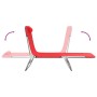 Folding sun loungers 2 pcs steel and red textilene by vidaXL, Loungers - Ref: Foro24-360182, Price: 87,28 €, Discount: %