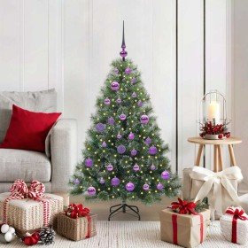 Árbol de Navidad artificial con 150 LED Verde 120 cm PE y PVC