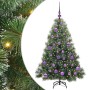 Árbol de Navidad artificial con 150 LED Verde 120 cm PE y PVC