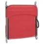 Folding sun loungers 2 pcs steel and red textilene by vidaXL, Loungers - Ref: Foro24-360182, Price: 75,09 €, Discount: %