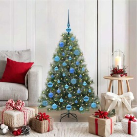 Árbol de Navidad artificial con 150 LED Verde 120 cm PE y PVC