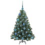 Árbol de Navidad artificial con 150 LED Verde 120 cm PE y PVC