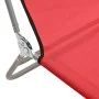 Folding sun loungers 2 pcs steel and red textilene by vidaXL, Loungers - Ref: Foro24-360182, Price: 75,09 €, Discount: %