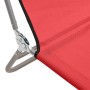 Klappbare Sonnenliegen 2 Stück aus Stahl und rotem Textilene von vidaXL, Liegen - Ref: Foro24-360182, Preis: 87,36 €, Rabatt: %