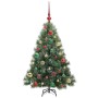 Árbol de Navidad artificial con 150 LED Verde 120 cm PE y PVC