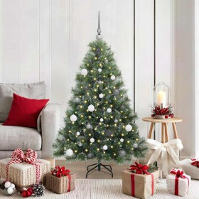 Árbol de Navidad artificial con 150 LED Verde 150 cm PE y PVC