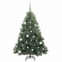 Árbol de Navidad artificial con 150 LED Verde 150 cm PE y PVC