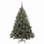 Árbol de Navidad artificial con 150 LED Verde 150 cm PE y PVC