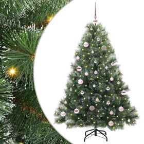 Árbol de Navidad artificial con 150 LED Verde 150 cm PE y PVC