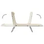 Tumbonas plegables 2 uds acero y textilene color crema de vidaXL, Tumbonas - Ref: Foro24-360185, Precio: 89,52 €, Descuento: %