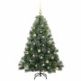 Árbol de Navidad artificial con 150 LED Verde 150 cm PE y PVC
