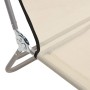 Tumbonas plegables 2 uds acero y textilene color crema de vidaXL, Tumbonas - Ref: Foro24-360185, Precio: 112,45 €, Descuento: %