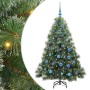 Árbol de Navidad artificial con 150 LED Verde 150 cm PE y PVC