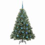 Árbol de Navidad artificial con 150 LED Verde 150 cm PE y PVC