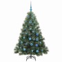 Árbol de Navidad artificial con 150 LED Verde 150 cm PE y PVC