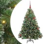 Árbol de Navidad artificial con 150 LED Verde 150 cm PE y PVC