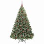 Árbol de Navidad artificial con 300 LED Verde 180 cm PE y PVC