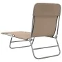 Folding sun loungers 2 units steel and taupe gray textilene by vidaXL, Loungers - Ref: Foro24-360186, Price: 92,06 €, Discoun...