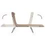 Folding sun loungers 2 units steel and taupe gray textilene by vidaXL, Loungers - Ref: Foro24-360186, Price: 92,06 €, Discoun...