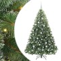 Árbol de Navidad artificial con 300 LED Verde 180 cm PE y PVC