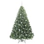 Árbol de Navidad artificial con 300 LED Verde 180 cm PE y PVC