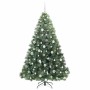 Árbol de Navidad artificial con 300 LED Verde 180 cm PE y PVC