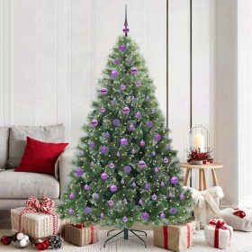 Árbol de Navidad artificial con 300 LED Verde 180 cm PE y PVC