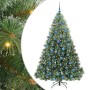 Árbol de Navidad artificial con 300 LED Verde 180 cm PE y PVC