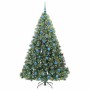 Árbol de Navidad artificial con 300 LED Verde 180 cm PE y PVC
